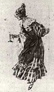 Mimi costume, designed by Adolf Hohenstein, for La boheme (Puccini) (image)
