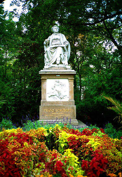 Schubert memorial, Vienna, Austria (image)