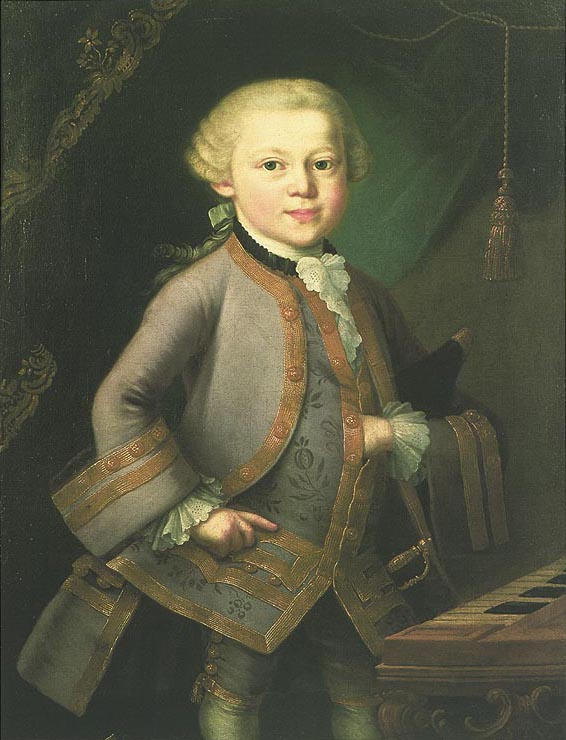 Mozart at the age of six (1763) (image)