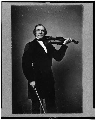"Orne E. Bull", a 19th century man with a violin (image)